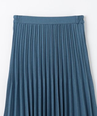 ANY 【大好評につき新色登場/洗濯機可/ウエストゴム】プリーツスカート スレートブルー