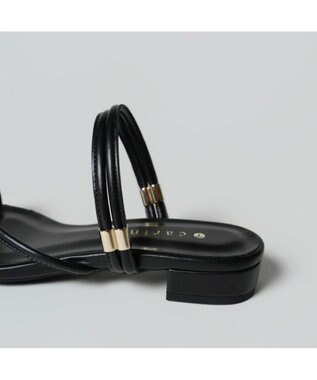 MODE ET JACOMO <carino>トングサンダル ブラック