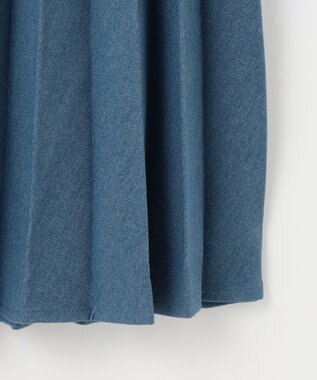 ANY 【大好評につき新色登場/洗濯機可/ウエストゴム】プリーツスカート スレートブルー