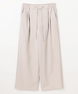 ANY 【ウエストゴム】イージーケアライトストレッチワイドパンツ ベージュ