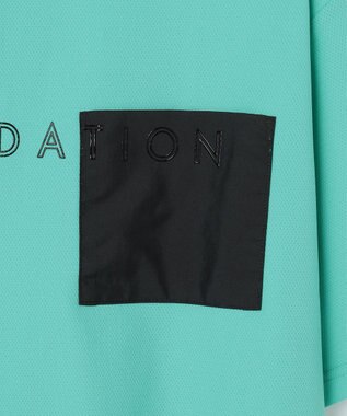 23区GOLF 【23Fondation/MEN】ストレッチメッシュ モック スカイブルー系