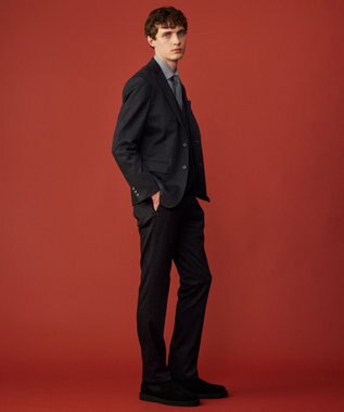 JOSEPH ABBOUD 【キングサイズ・ウエストも伸びる！/ストレッチ/弱撥水】ツィーディジャージ パンツ グレー系