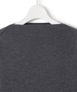 ICB 【WEB限定】 エクストラファインメリノ ボートネックプルオーバー ミディアムグレー系