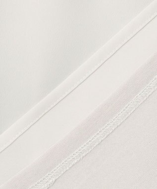 23区 S 【洗える】シルキーデシン ギャザー カットソー ベージュ系