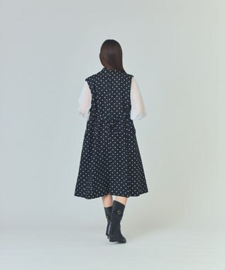 GRACE CONTINENTAL ドットジレドレス ブラック