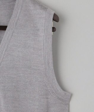 GOTAIRIKU 【ベーシックニット】ハイゲージニットベスト グレー系