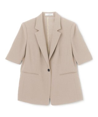 BEIGE， 【Lsize・セットアップ対応】CINDY / ハーフスリーブジャケット Taupe
