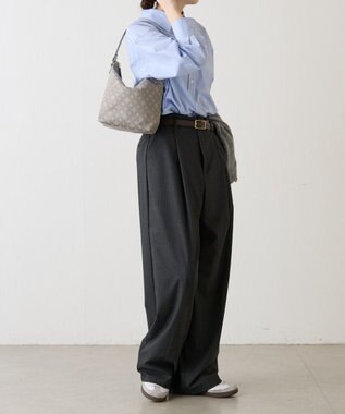 russet ナイロンジャガード2WAYミニショルダーバッグ(CE-1627) N.Gray