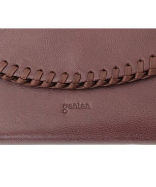 genten ウールシープソフト 二つ折り財布 ノウチャ