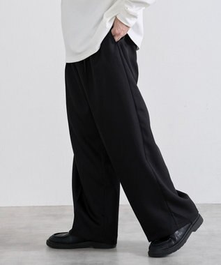 WEGO ワイドストレートスラックス ブラック