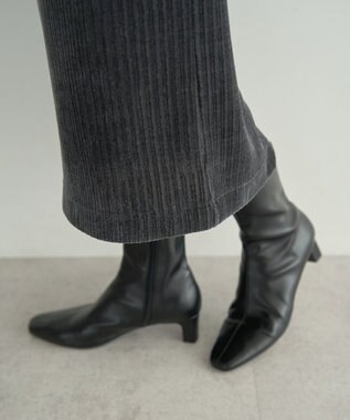 YECCA VECCA コーデュロイナロースカート Charcoal Gray