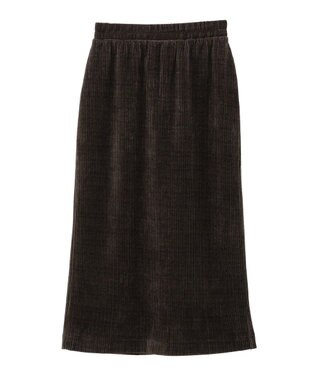 YECCA VECCA コーデュロイナロースカート Brown