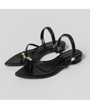 MODE ET JACOMO <carino>トングサンダル ブラック