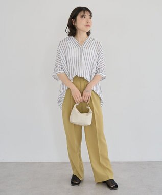 Green Parks 【WEB限定】アソート柄さらっとレーヨンブラウスⅡ Stripe