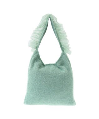 Green Parks ・ＱＵＯＮ　フリルニットワンショルダー Green