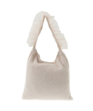 Green Parks ・ＱＵＯＮ　フリルニットワンショルダー Ivory