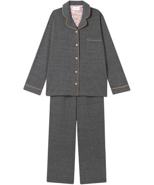 une nana cool 【綿100%】やわらか杢フライスパジャマ MADE WITH LIBERTY FABRIC