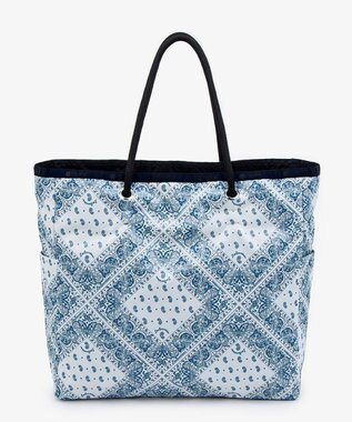 LeSportsac LARGE 2 WAY TOTE/バンダナブリーズ/ディープシーブルー バンダナブリーズ/ディープシーブルー