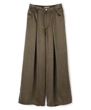 BEIGE， FRANKLIN / ドレープタックワイドパンツ Khaki