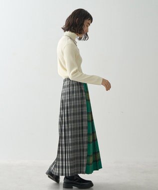 AMERICAN HOLIC バイパチリブタートルネックニットプルオーバー Red