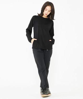 JOSEPH ABBOUD MOUNTAIN 【UNISEX】メリノウール天竺 カットソー ブラック系