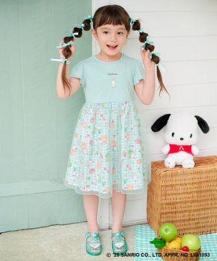 ANY KIDS 【any FAM ×サンリオキャラクターズ】ネックレス風 ワンピース ポチャッコ×ミント