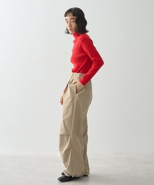 AMERICAN HOLIC バイパチリブタートルネックニットプルオーバー Red