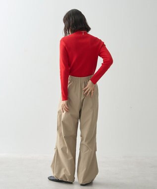 AMERICAN HOLIC バイパチリブタートルネックニットプルオーバー Red