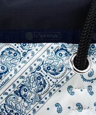 LeSportsac LARGE 2 WAY TOTE/バンダナブリーズ/ディープシーブルー バンダナブリーズ/ディープシーブルー