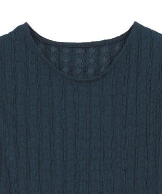 AMERICAN HOLIC フクレジャガードノースリーブトップス Navy