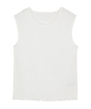 AMERICAN HOLIC フクレジャガードノースリーブトップス Off White