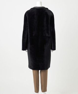 23区 【エステータ】ムートン コート ブラック系
