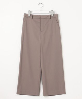 J.PRESS LADIES 【WEB限定カラーあり・セットアップ対応・洗える・撥水・防汚】コットンFITTYシャーク ワイド アンクル パンツ ブラウン系