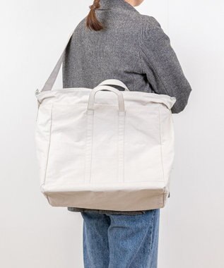 NIZYU KANO 【はまじコラボ】Airyトート Lサイズ ライトグレー