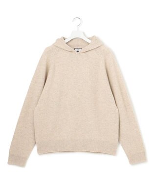 J.PRESS YORK STREET 【UNISEX】ウールカシミヤ フーディニット ベージュ系