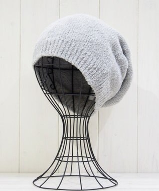 石田製帽 マイクロモール ホールガーメント ニット帽 ミディアムグレー