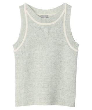 Green Parks ＫＢＦ　配色ニットタンク Green