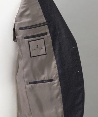 GOTAIRIKU 【Loro Piana Fabric】365 通年スーツ(グレー×格子) グレー系8