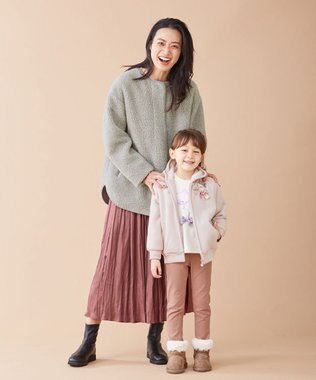 ANY KIDS ドリームストレッチ裏起毛 パンツ ピンク