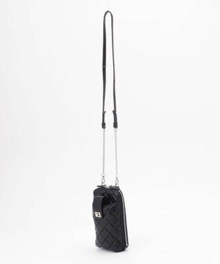 J.PRESS LADIES キルティング スマホポシェット ブラック系