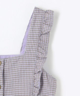 ANY KIDS フリル ジャンパースカート サックスブルー系