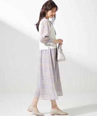 ANY SIS 【2SET】ニットジレワンピース セット ライトブルー系