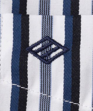 JOSEPH ABBOUD 【オーガニックコットン・柔らかな肌触り】カラーストライプ シャツ サックスブルー系1