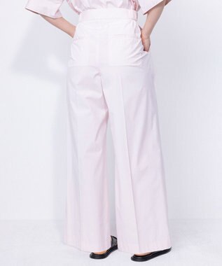 NAVE 【ReNave・セットアップ可/洗える/接触冷感/UVケア】コットンポリブロード パンツ ピンク系