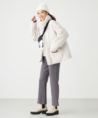 SHARE PARK LADIES カットジョーゼットボトムス グレー系