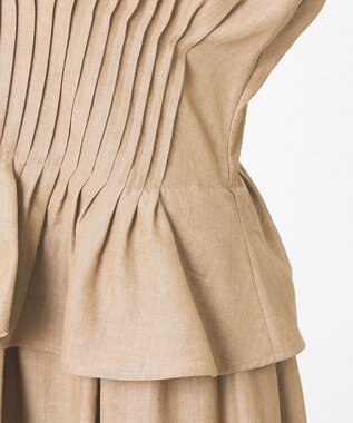 23区 【GOLD LABEL】ナチュラルシャンブレー ワンピース ベージュ系