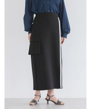 AMERICAN HOLIC サイドラインタイトスカート Black