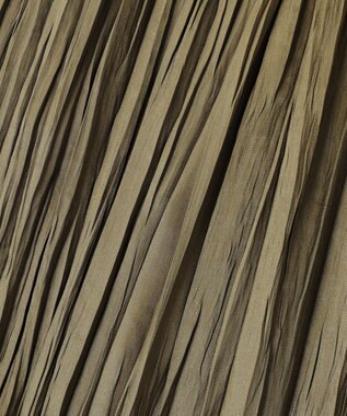 uncrave マシーンプリーツ ギャザーパンツ カーキベージュ