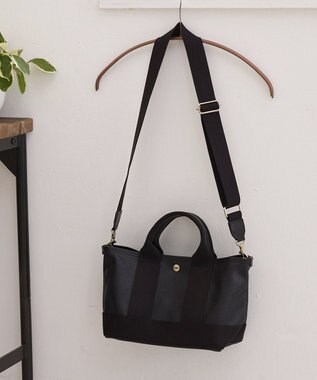 TOPKAPI 【Breath TOPKAPI】SCOTCH GRAIN スコッチグレイン ショルダー付き ミニ トート バッグ ブラック