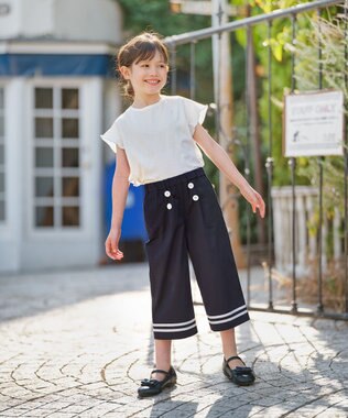 組曲 KIDS 【150-160㎝】バックフリル チュニック オフホワイト